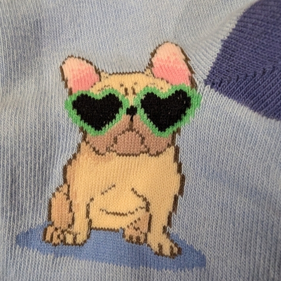 Socks Women's "Frenchie Dog Fashion" Socks women's Size 5-10.5 - Picture 8 of 10